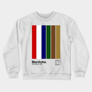 Manitoba // Original Minimalist Artwork Poster Design Crewneck Sweatshirt